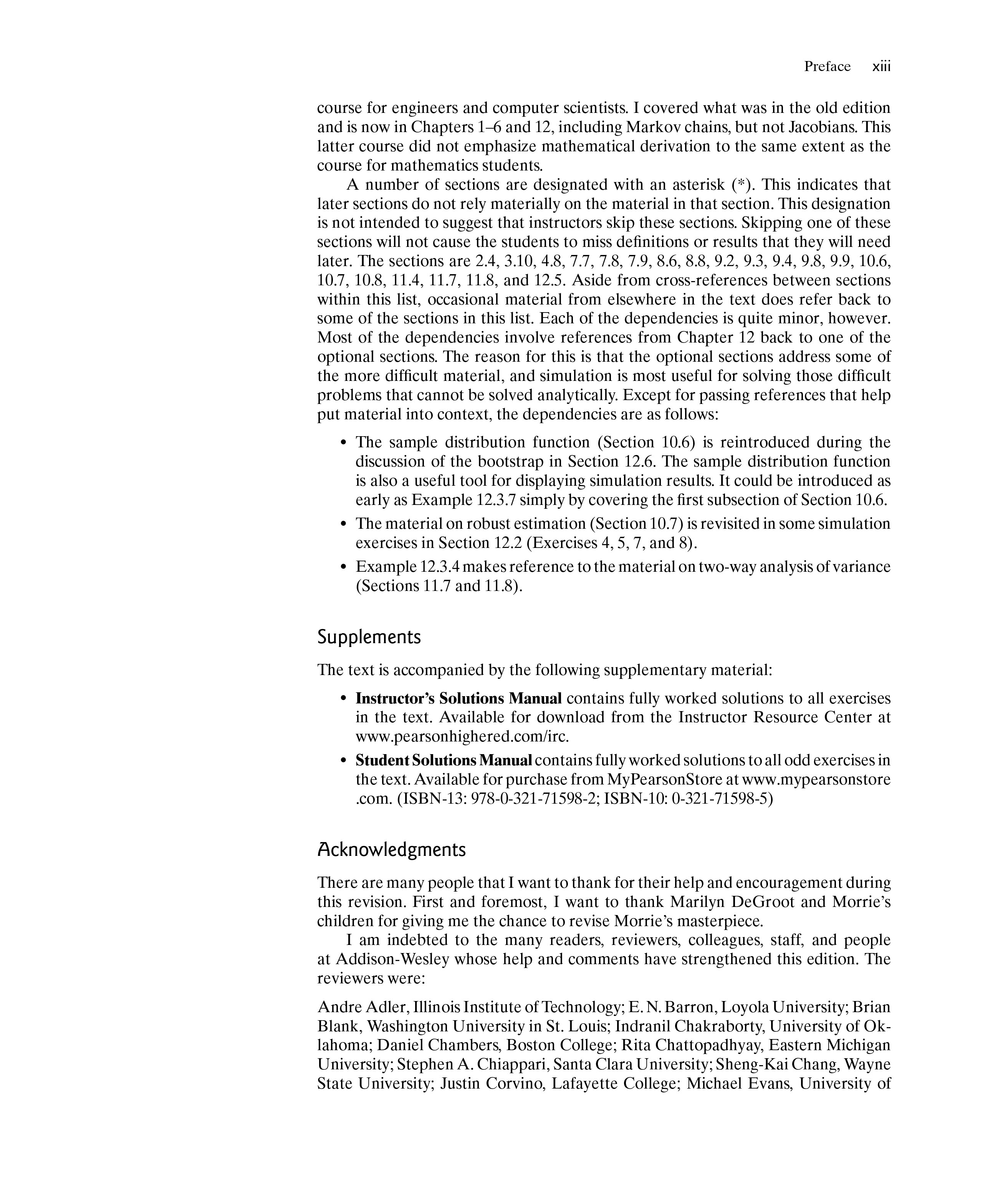Sách Probability and Statistics (4th Edition)