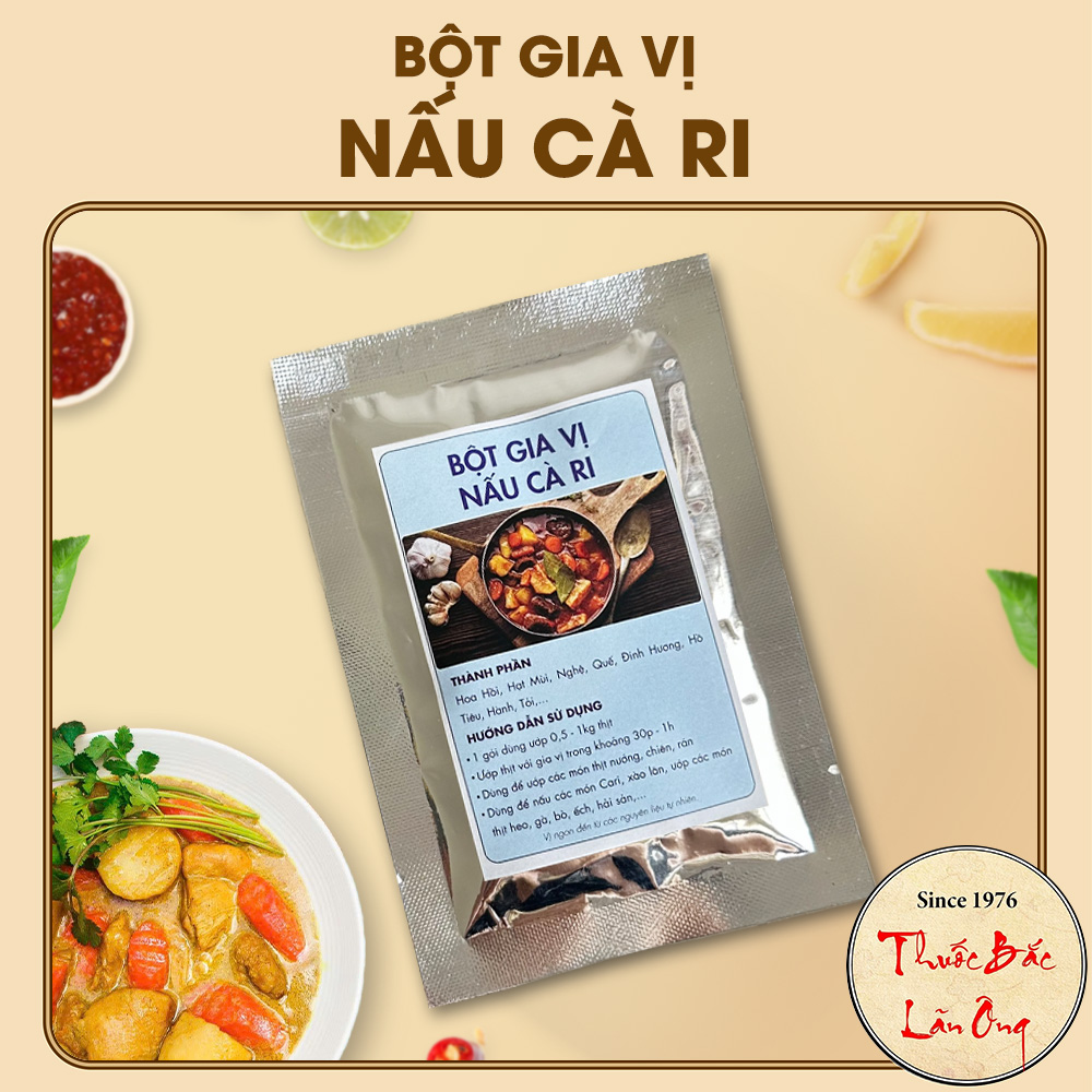 Bột gia vị nấu cà ri (Hương thơm chuẩn vị ẩm thực Ấn Độ)