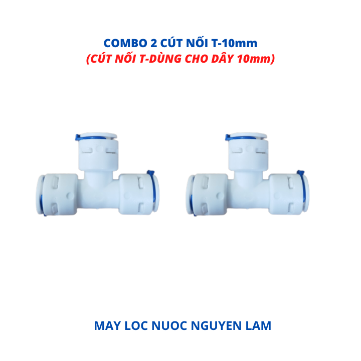 (HCM) Cút Nối T 10mm - Kết Nối Dây 10mm