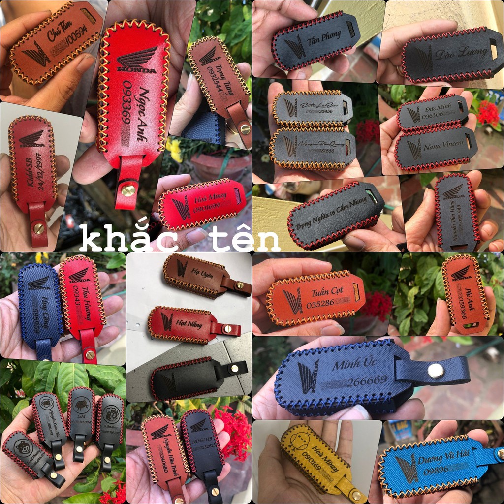 Bao Da Chìa Khóa Honda SH, PCX, SH, Adv  Mode handmade da thật