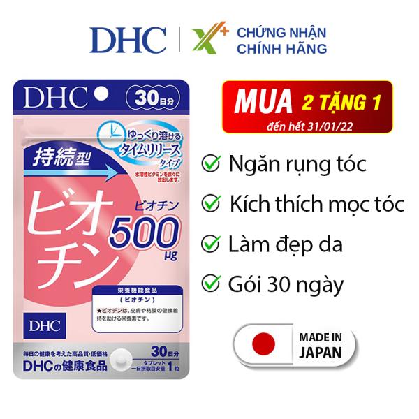 Viên uống Biotin DHC Nhật Bản ngăn rụng tóc, kích thích mọc tóc, dưỡng da và móng khỏe mạnh XP-DHC-BIO305 cao cấp