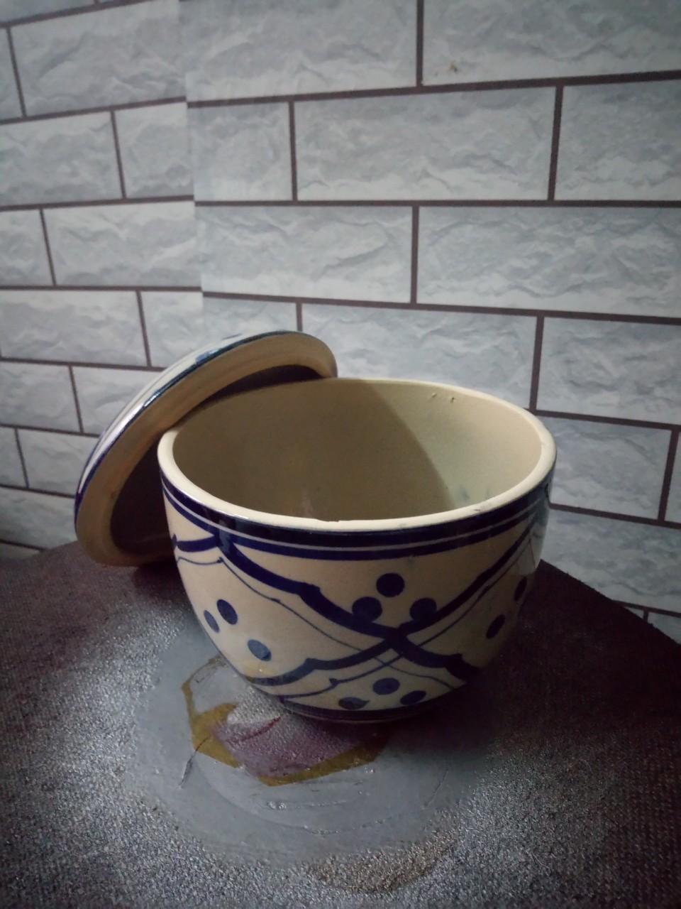 Thố sành, hủ đựng 11 cm ( 2 thố )