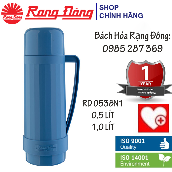 Phích Giữ Nhiệt Rạng Đông 0.5/1 Lít (RD 0538N1/ RD 1038 N2)