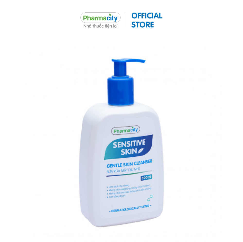 Sữa rửa mặt dịu nhẹ Pharmacity Sensitive Skin Cleanser (500ml)