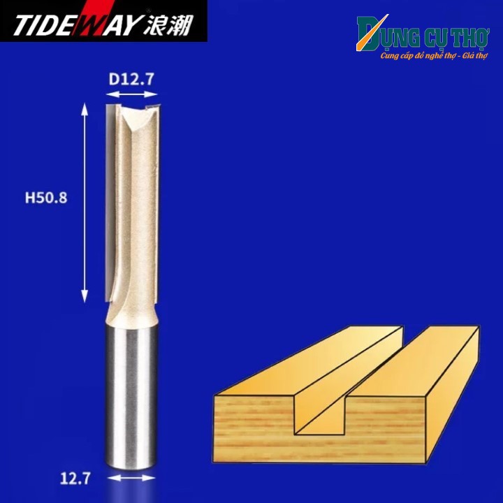 [Chính hãng] Mũi lấy nền dài không bi Tideway AC0103 cốt 12,7mm