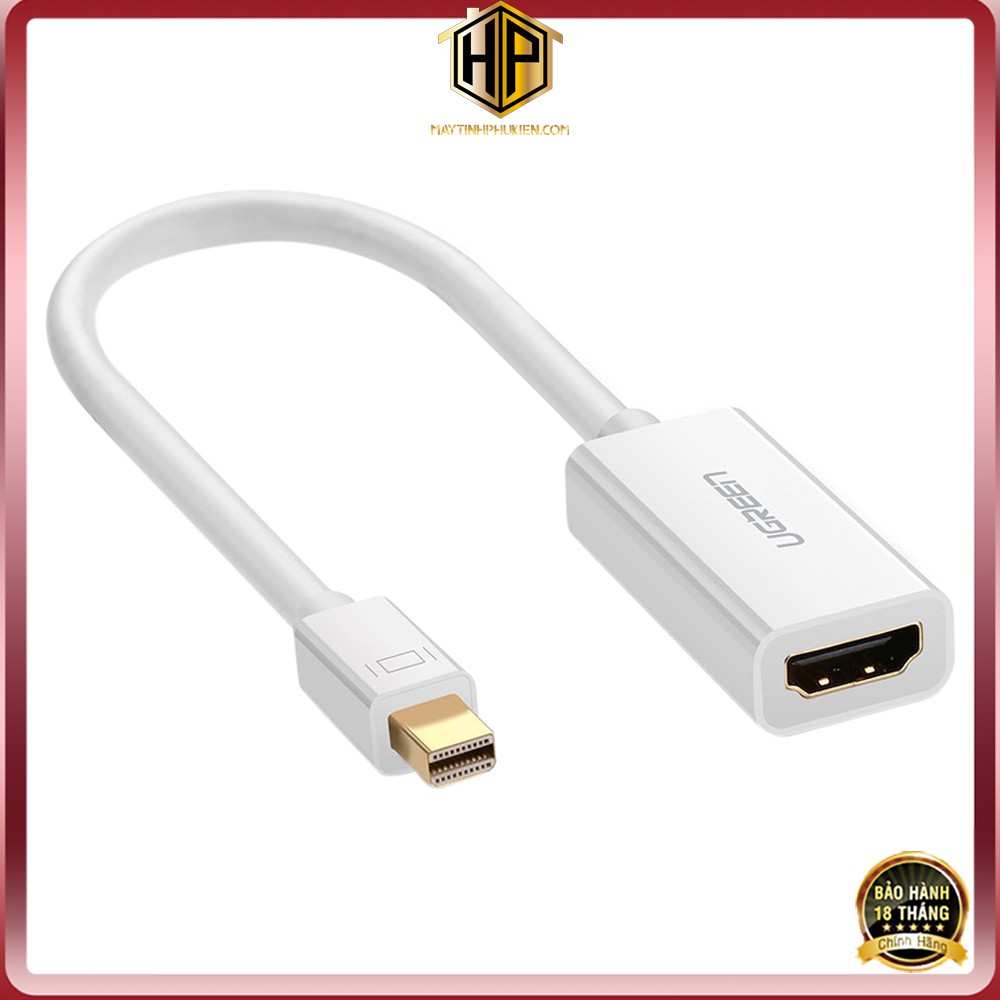 Ugreen 10460 - Cáp Mini Displayport sang HDMI - Cáp chuyển Thunderbolt hỗ trợ Full HD chính hãng