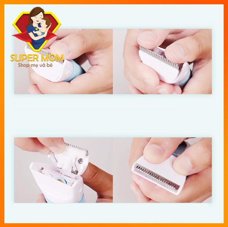 Tông Đơ Cắt Tóc Cho Bé LUKBABY siêu bền(TẶNG KHĂN TRÙM)