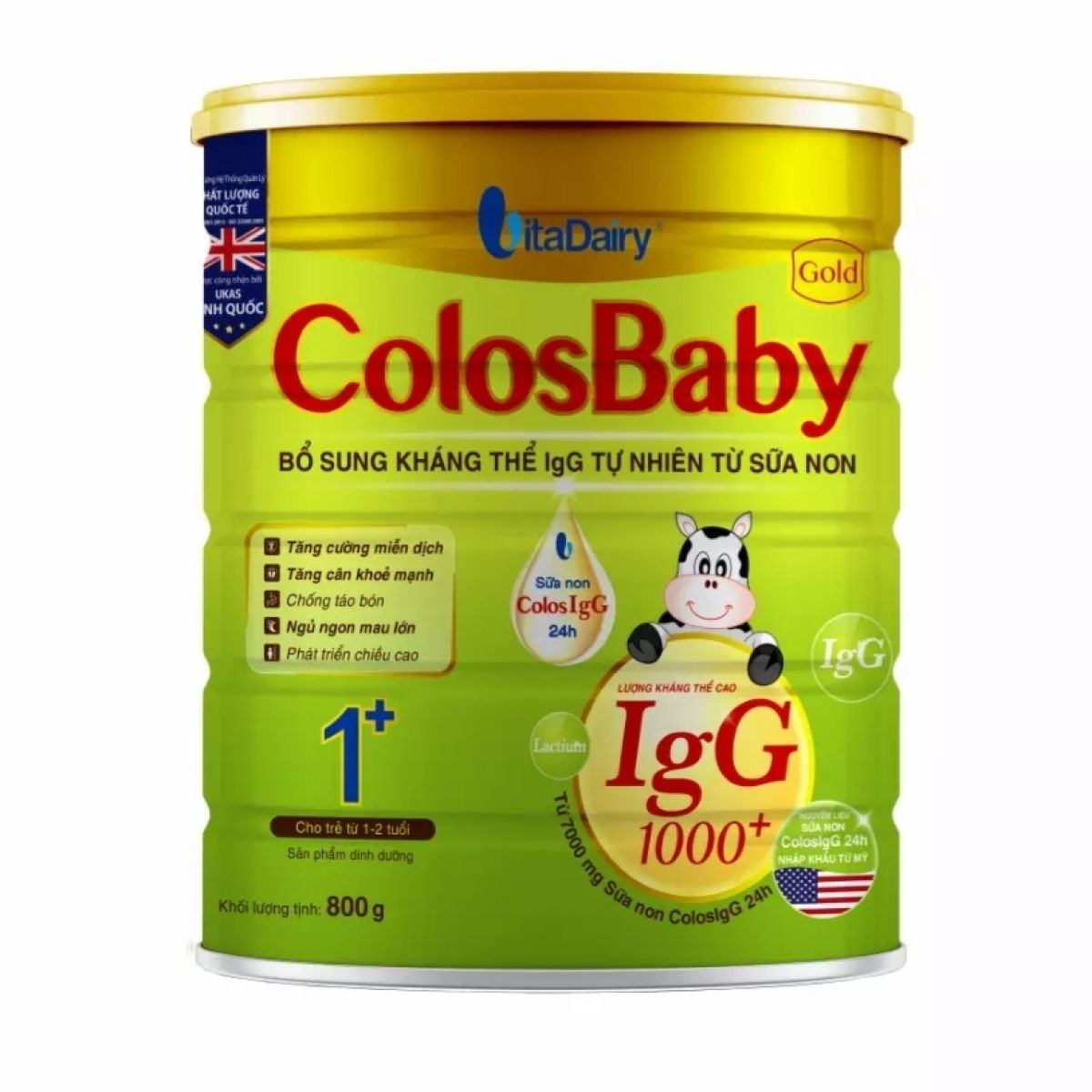 HCMSữa bột COLOSBABY GOLD 1+ 800G