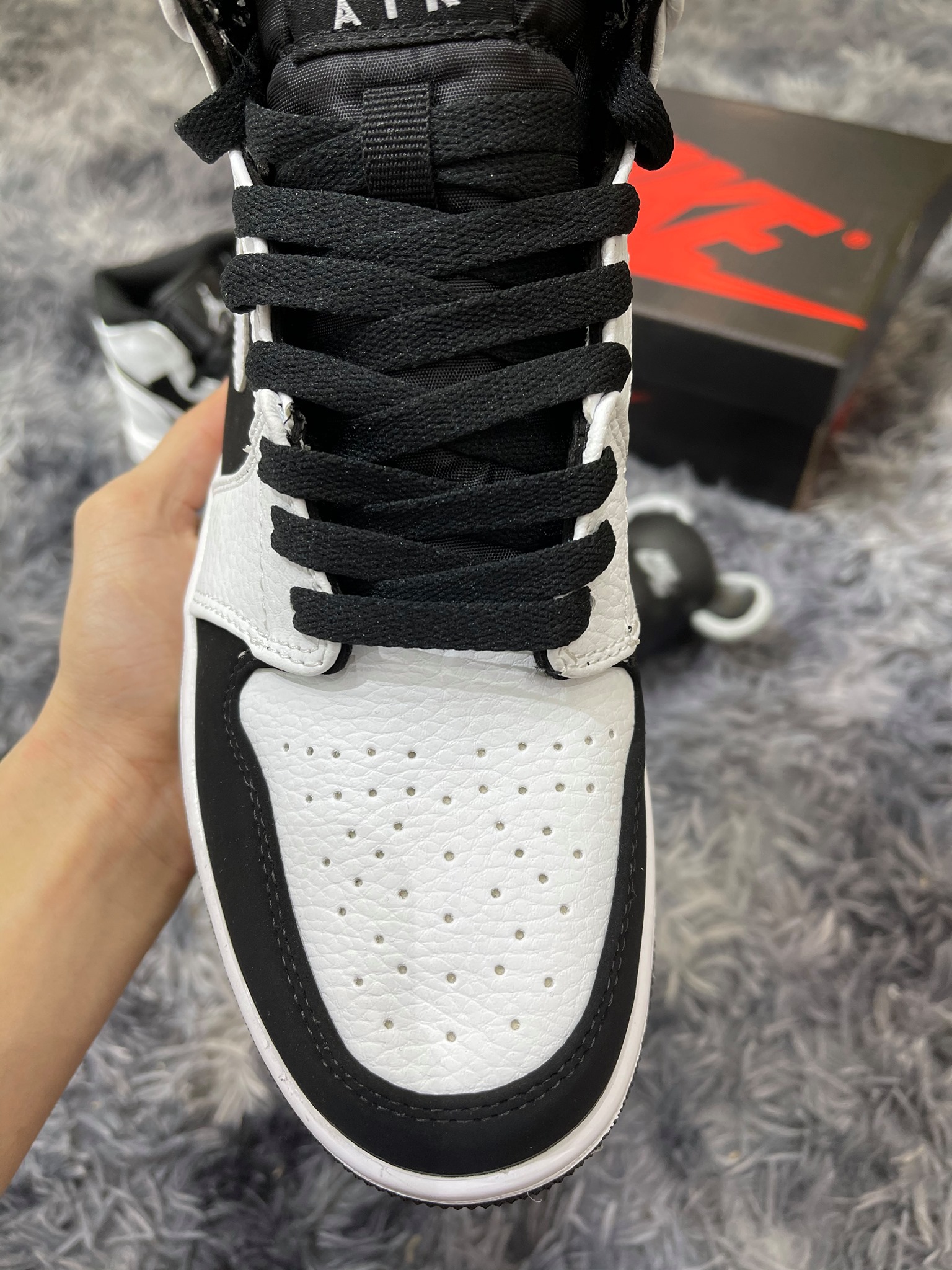 (FREESHIP+ QUÀ TẶNG)Giày Sneaker JD PANDA TRẮNG  [Full Box] D&P HÀNG SIÊU CẤP