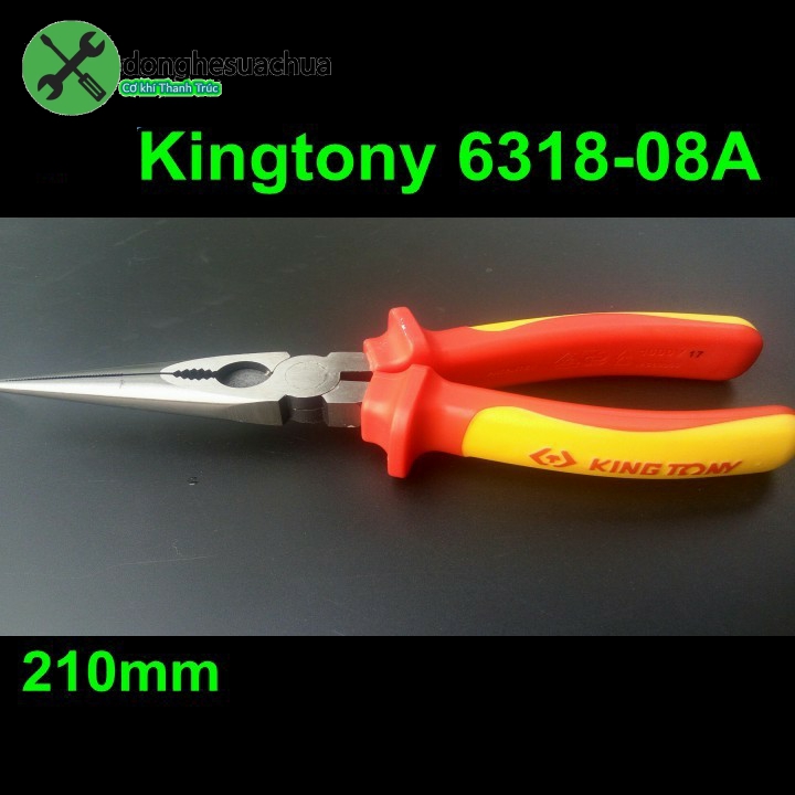 [HCM]Kềm mỏ nhọn Kingtony 6318-08A 1000V 8 inch