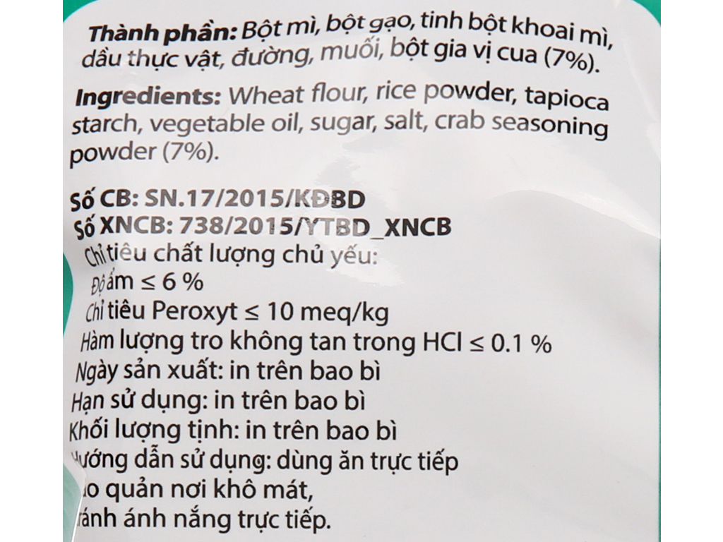 [Siêu thị WinMart] - Snack Kinh Đô vị cua gói 32g