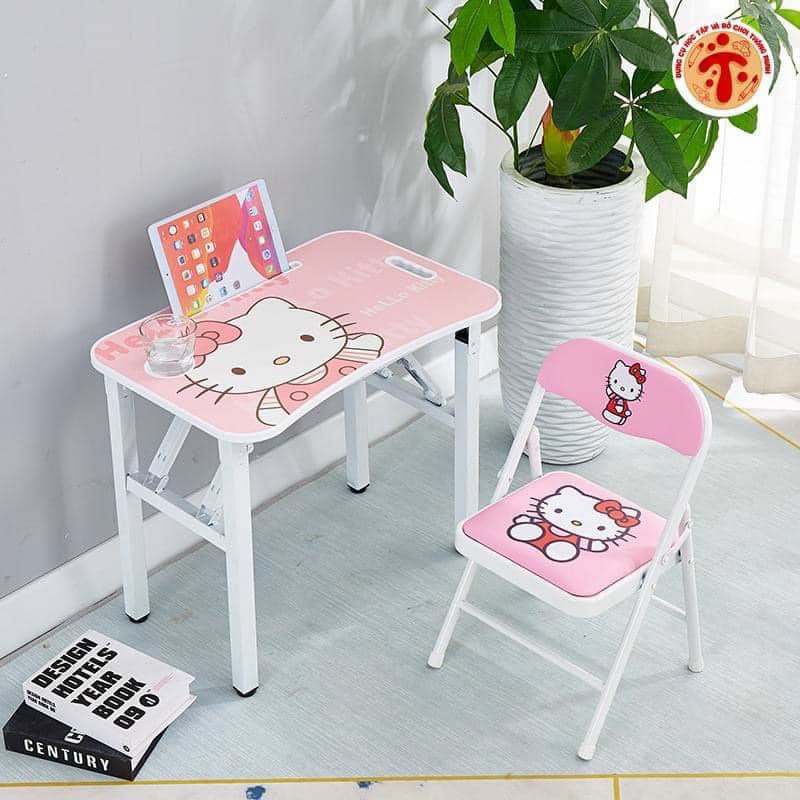 Combo bàn ghế học sinh mini gấp gọn NTX44
