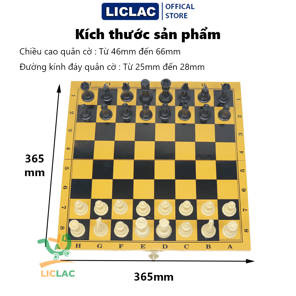 (XẢ KHO) Bộ cờ vua Liên Hiệp Thành ( Size Lớn ) gồm bàn cờ và quân cờ, Đồ chơi trẻ em boardgame Việt Nam, Đồ chơi giáo dục giúp bé phát triển tư duy - LICLAC