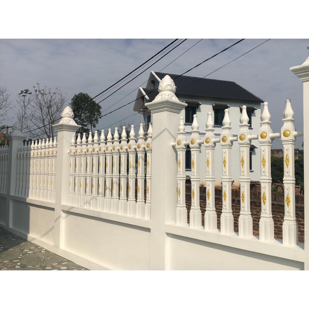 Khuôn hàng rào hoa chìm 130cm