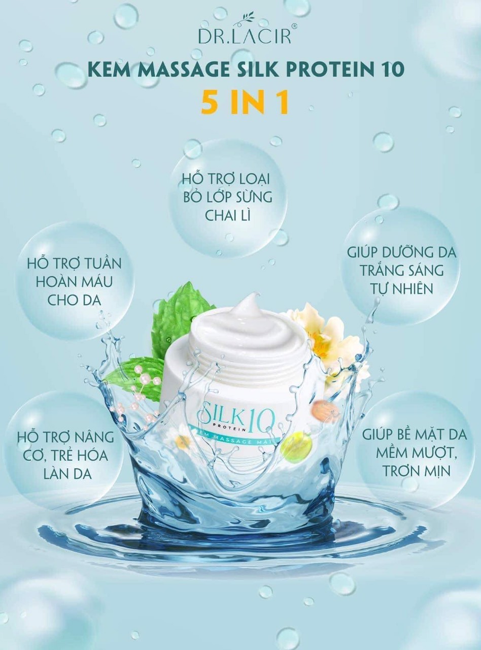 (CHÍNH HÃNG) Kem massage mặt Silk Protein 10 Dr.lacir