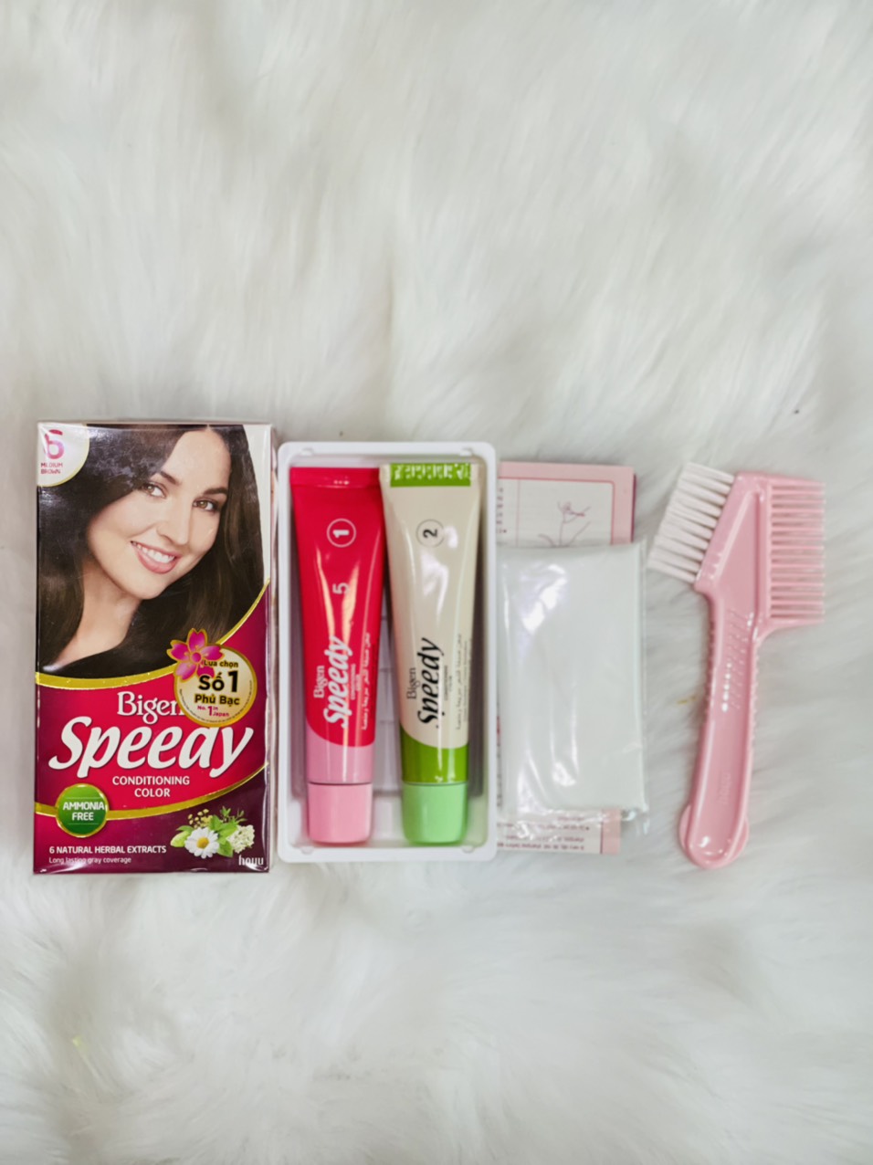Thuốc nhuộm tóc (PHỦ BẠC 100%) cao cấp Bigen Speedy conditioning color