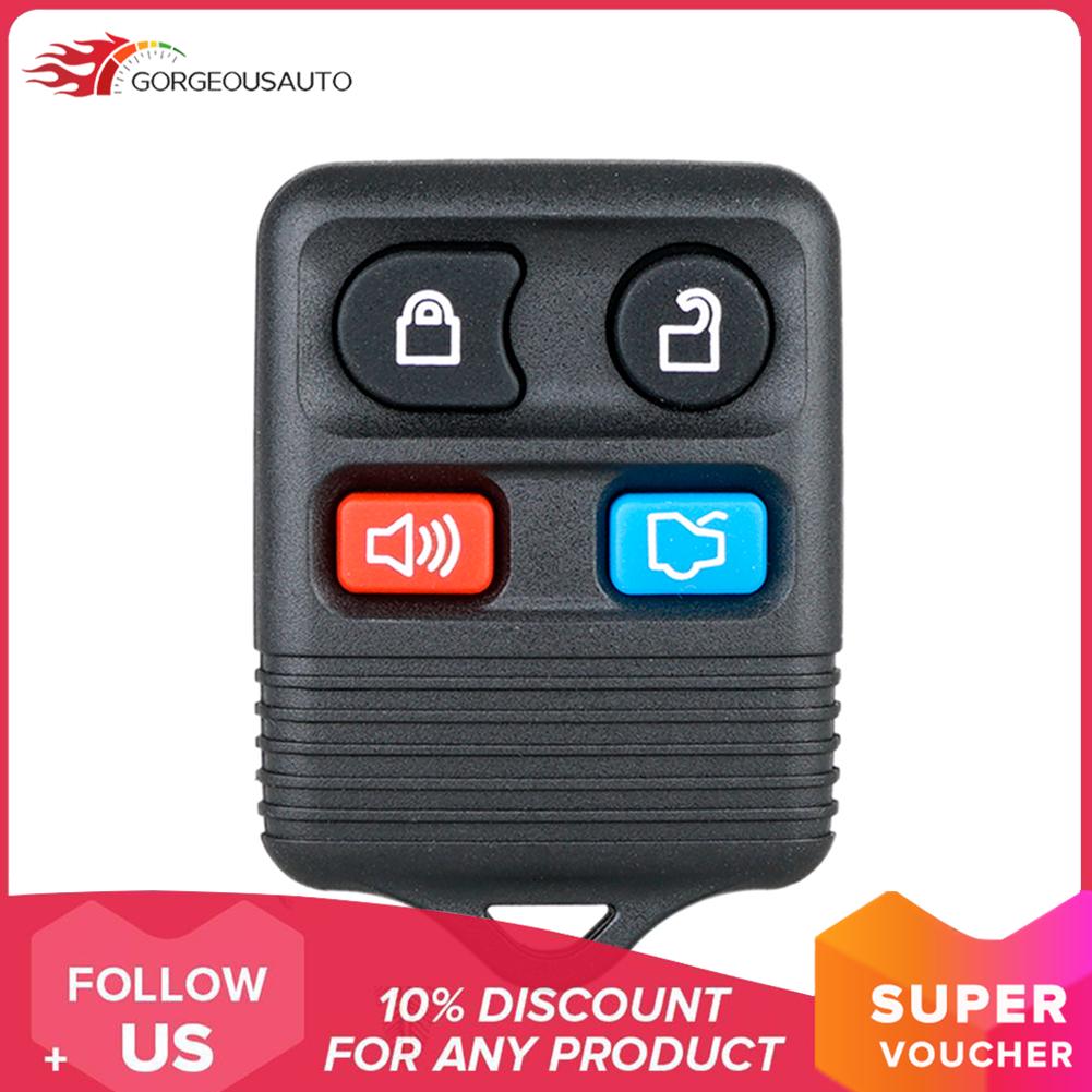 4-Button Car Keyless Entry Remote Key Fob 315MHz for Ford Crown Victoria Escape 51x36x13mm