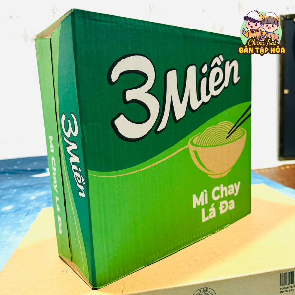 10 gói mì CHAY LÁ ĐA 3 Miền 65g