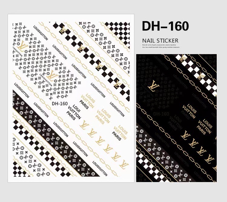 sticker dán móng tay chủ đề thương hiệu 1