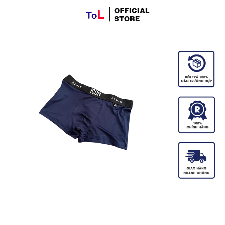 [FreeShip Max] (Combo 3 Quần) Quần Sịp Nam Boxer ICON Demin Cao Cấp