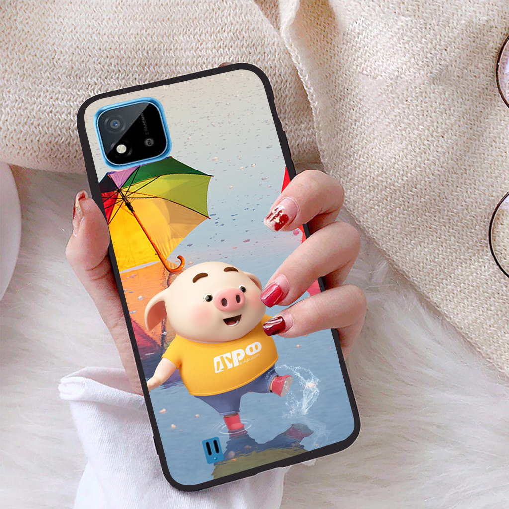 [HCM]Ốp lưng Realme C20 viền dẻo TPU BST Pig Cute