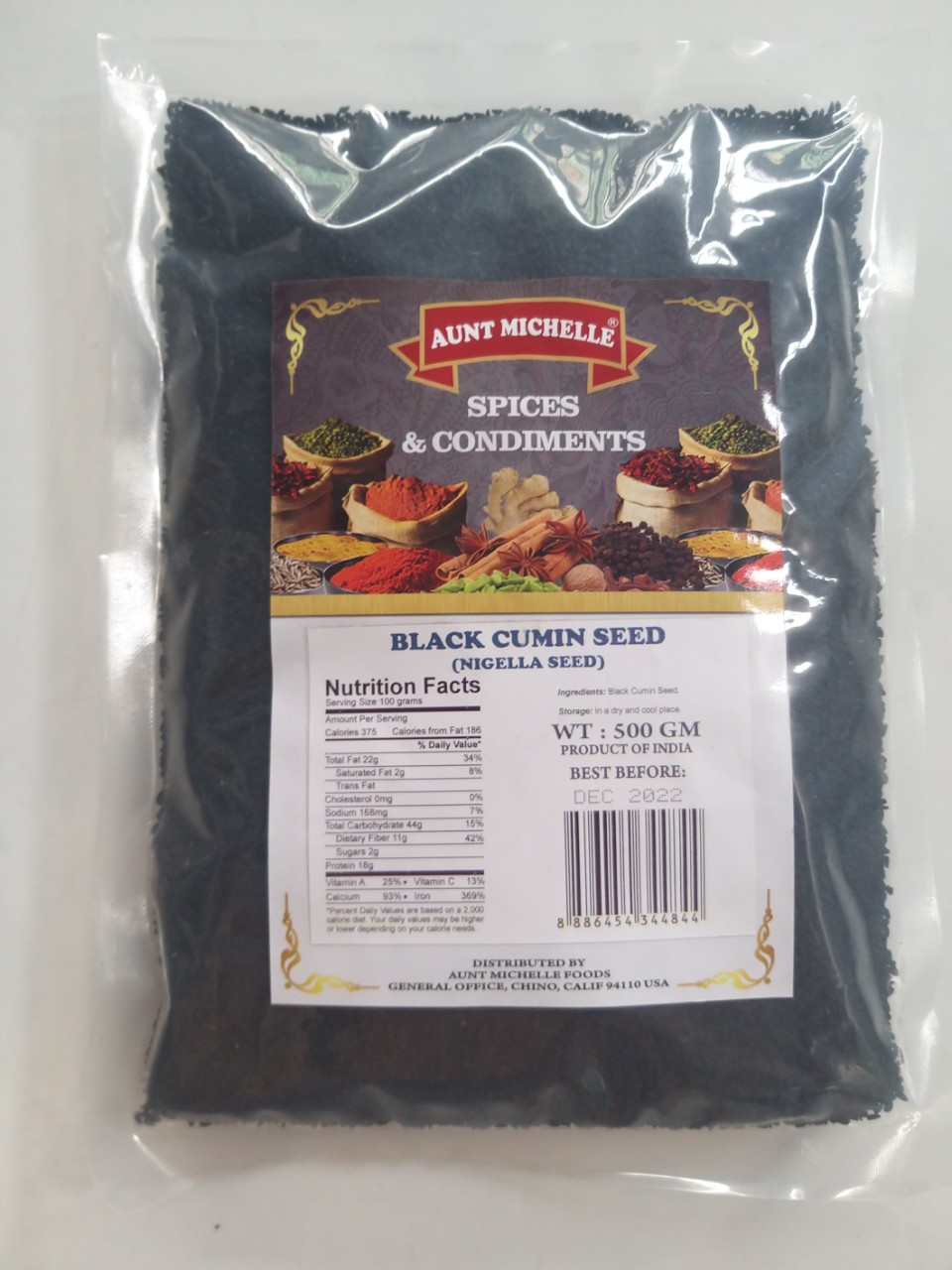 Hạt thì là đen Nigella Seed (Black Cumin Seed) - Xuất xứ Ấn Độ 500g