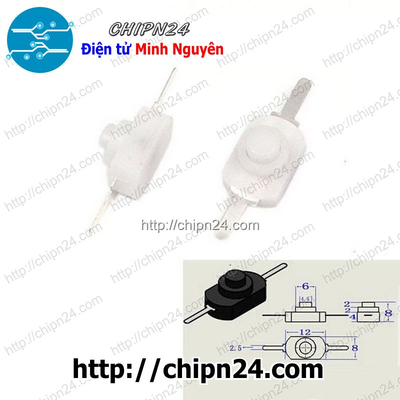 [3 cái] (G12) Công tắc đèn pin (2/3 chân) - [Chọn Loại]