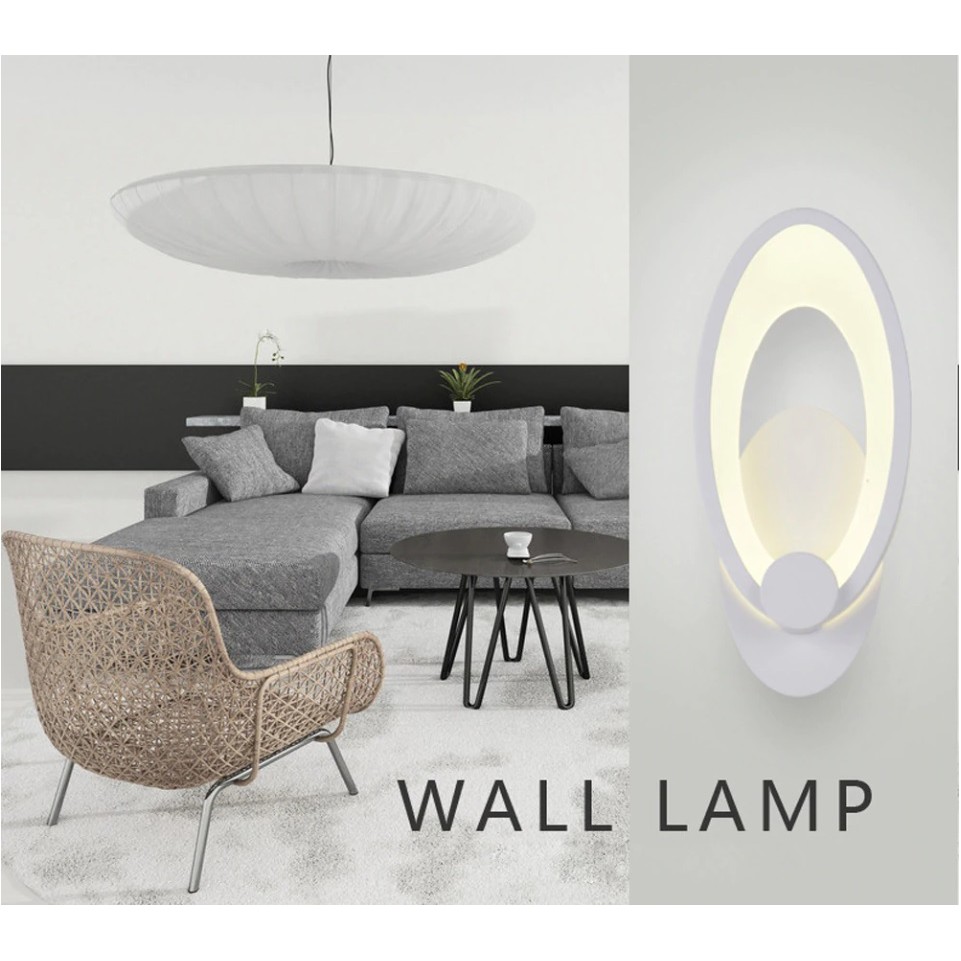 Đèn LED gắn tường hình elip C6456