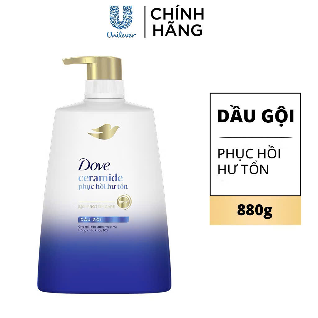 Dầu Gội DOVE Phục Hồi Tóc Hư Tổn 880G