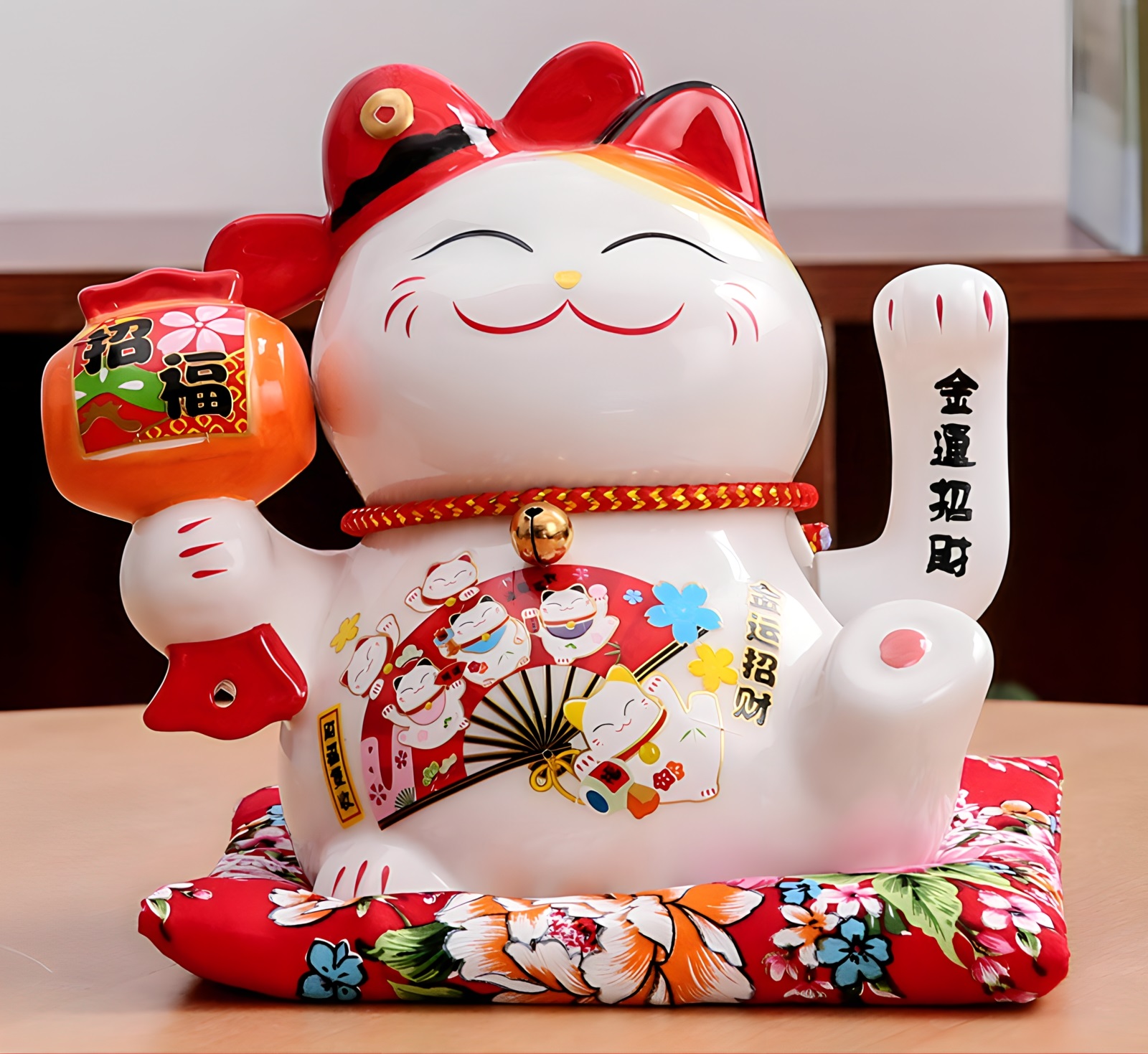 Mèo Thần Tài vẫy tay - cao 16cm