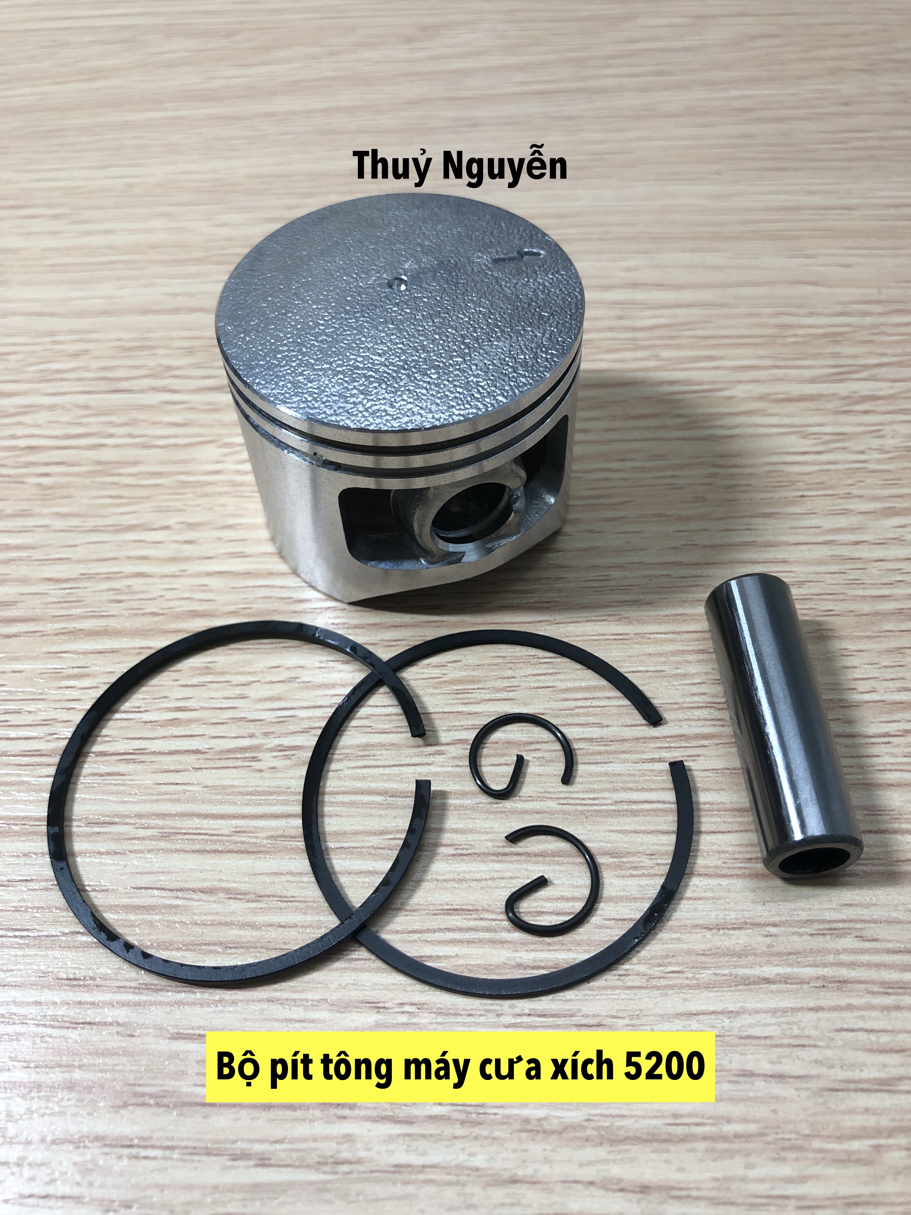 Bộ pít tông(pis tông) 45mm máy cưa 5200, 5900, 52cc