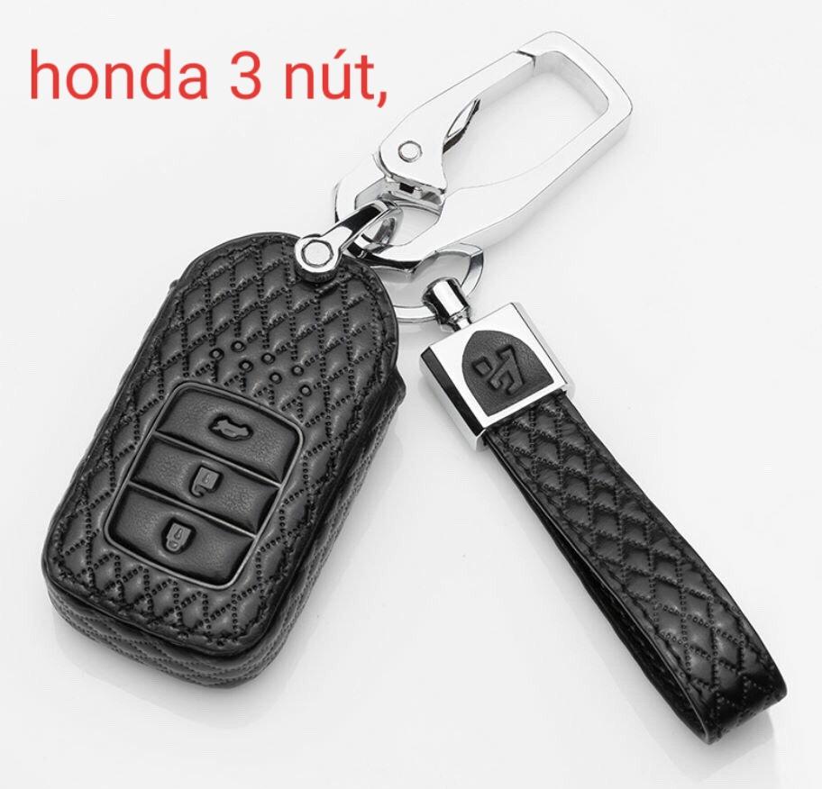 [Hỗ trợ lắp đặt khách Hà Nội] Bao da chìa khóa cho xe Honda 3 nút