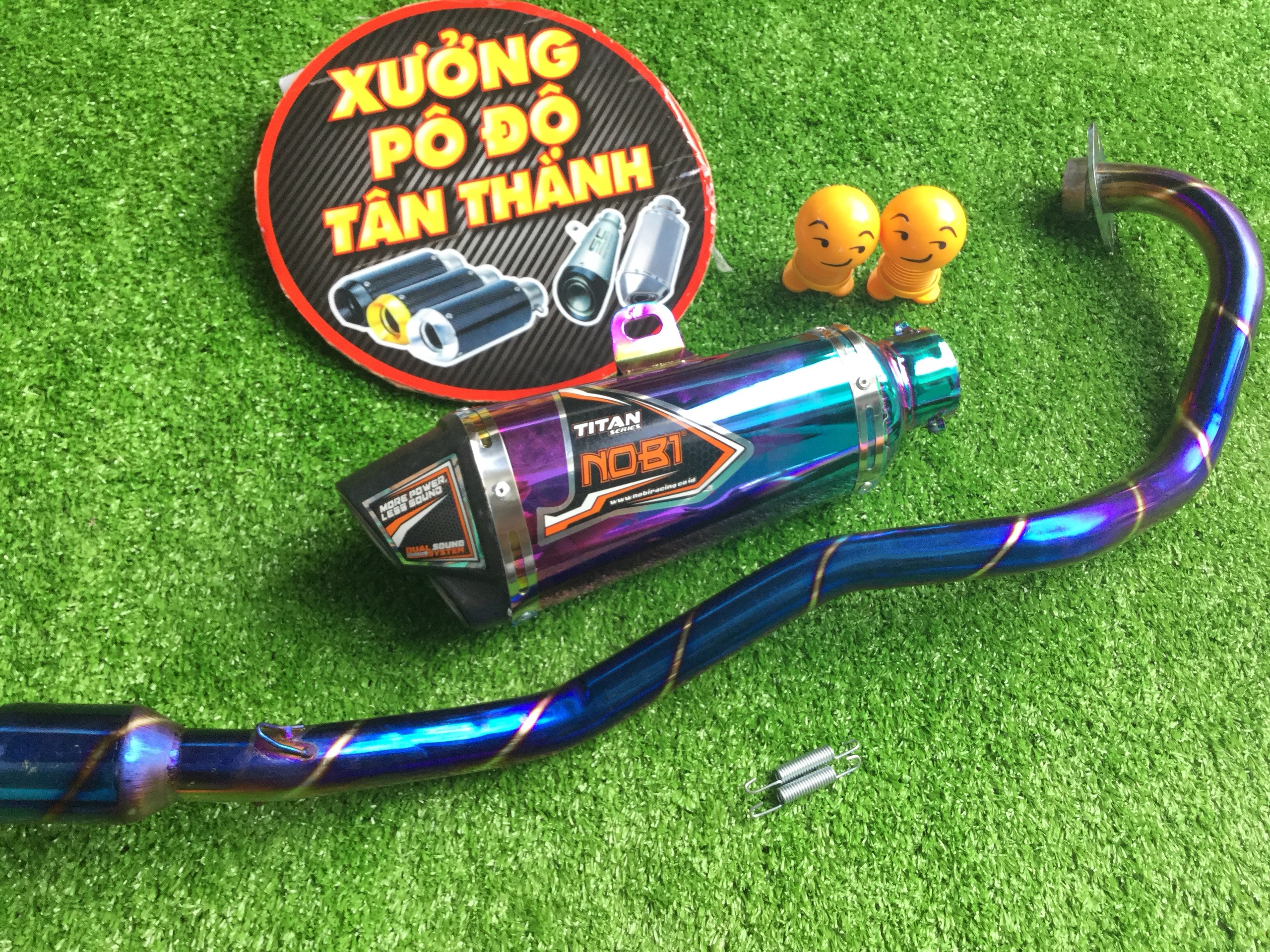 Bộ pô nobi titan full cổ titan winer, sonic,...