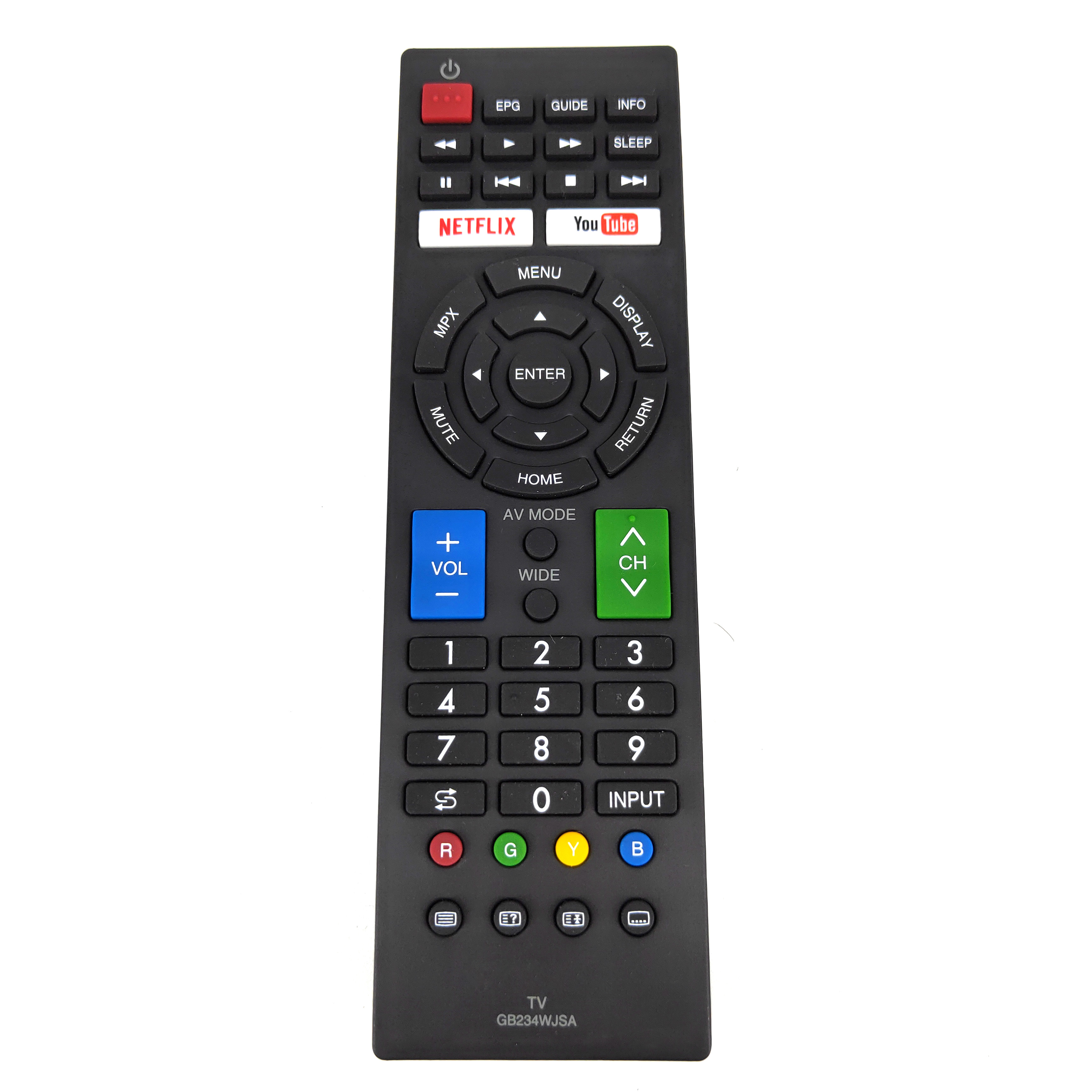 New original gb234wjsa for sharp lcd tv remote control with netflix youtube for lc-32m3h lc-40m3h lc-42d65h fernbedienung