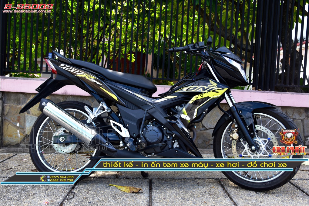Tem Rời Xe Sonic 150R Vàng Đen