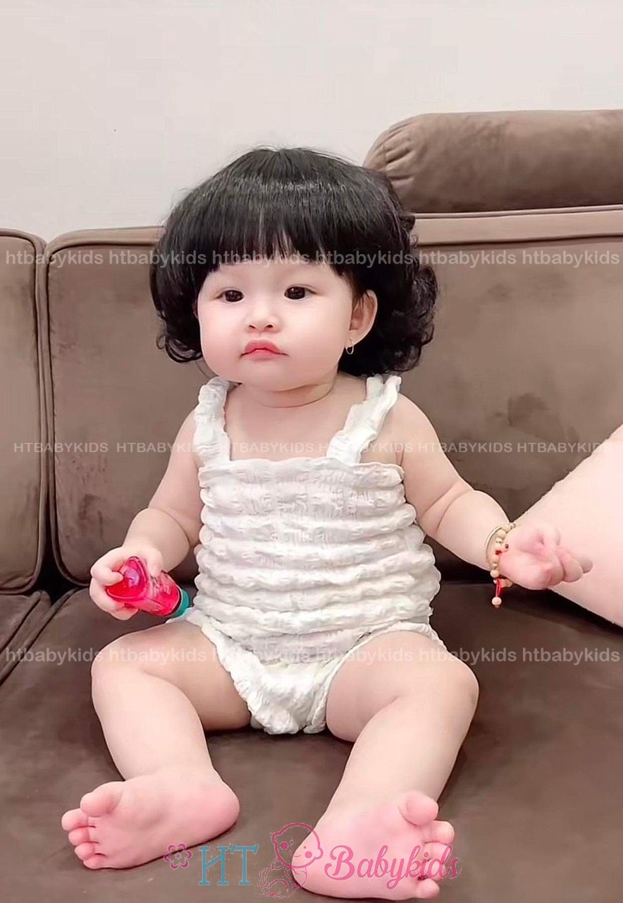 Bộ tóc giả cho bé, tóc giả cho bé gái dưới 1 tuổi