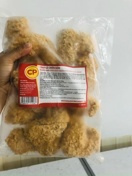 sỉ 10 cánh gà rán CP giòn tan bao ngon (gói 1kg)