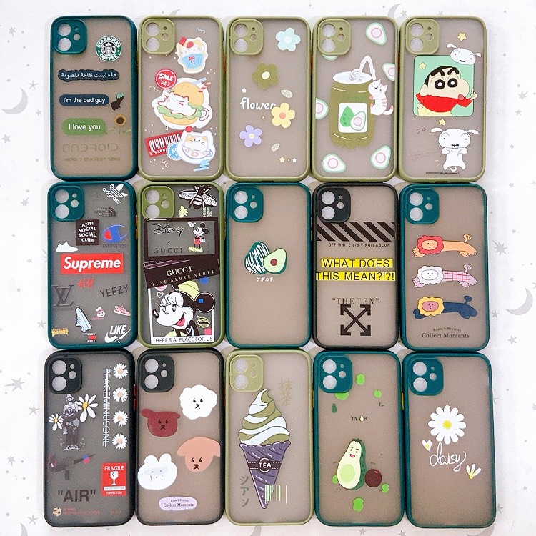 [HCM]Ốp nhám viền màu iPhone 11