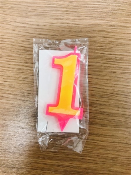 Nến số sinh nhật 0-9