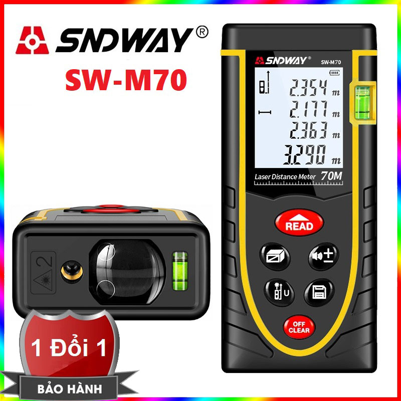 Thước đo khoảng cách bằng tia laser SNDWAY phạm vi 70m