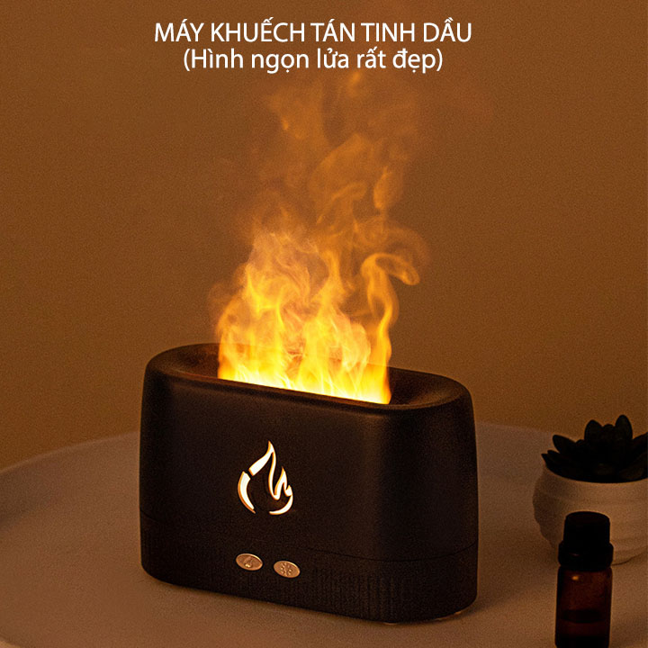 Máy xông tinh dầu hiệu ứng ngọn lửa rất đẹp