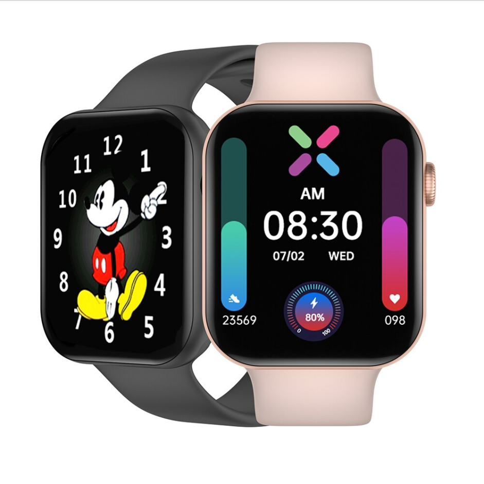 Đồng hồ thông minh IWO W26 2020 - Đông Hồ Thông Minh W26 ( T500 Plus ) - Thiết Kế Watch Seri 6 ,Màn Hình Tràn Viền, Tiếng Việt 100%, Đo Nhịp Tim, Chạy Bộ, Hiển Thị Cuộc Gọi, Thông Báo Tin Nhắn, Tùy Chọn Thay Thế Dây Đeo, Kháng Nước Chuẩn