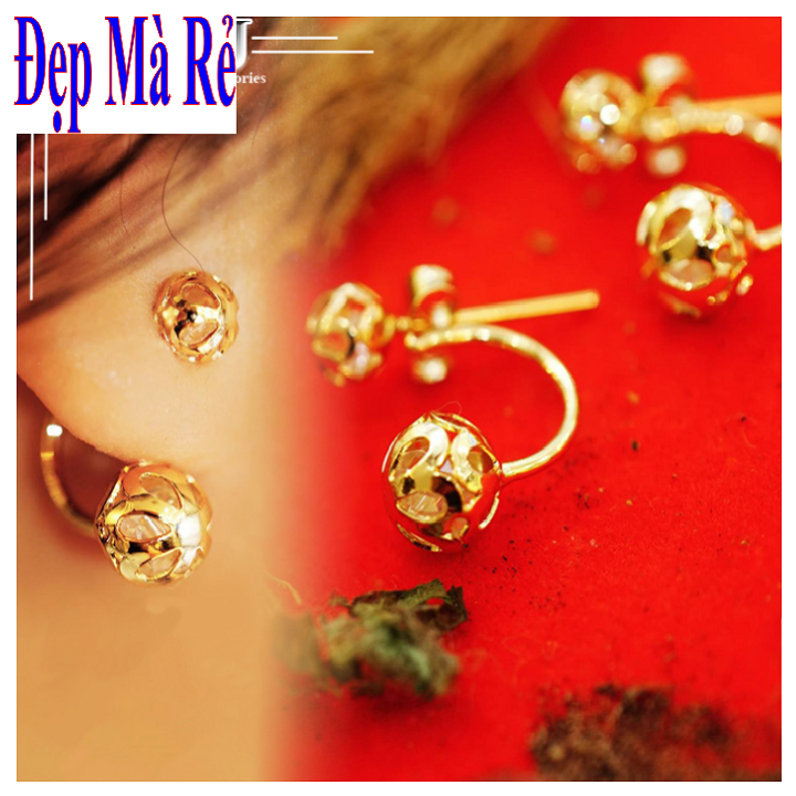 Bracelets stainless steel chain style ball hollow yellow-commitment 1 Đổi 1 if rust