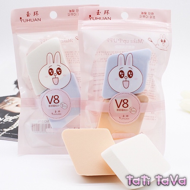 COMBO 2 BÔNG MÚT TÁN PHẤN LOẠI ĐẸP Tatitava