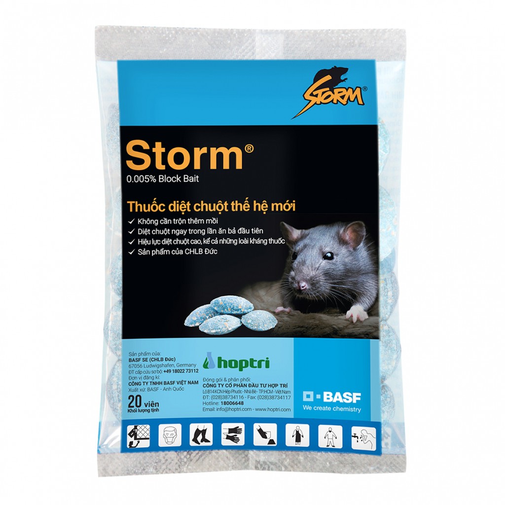 1 gói thuốc diệt chuột storm 20 viên