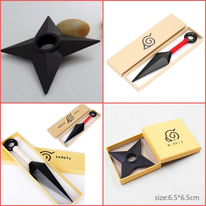 combo phi tiêu shuriken + kunai 23cm- Naruto - Baystore