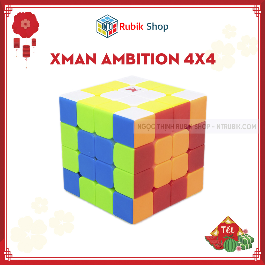 [Hoàn tiền 10%][Siêu phẩm] Rubik 4x4x4 QiYi Xman Ambition M stickerless (Có Nam Châm)