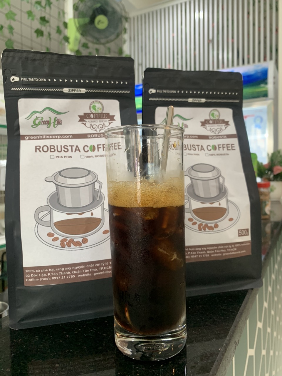 Cà Phê Rang Mộc 100% Robusta cafe pha Phin - Pha máy đậm, mạnh, hậu béo, chuẩn gu cà phê phin
