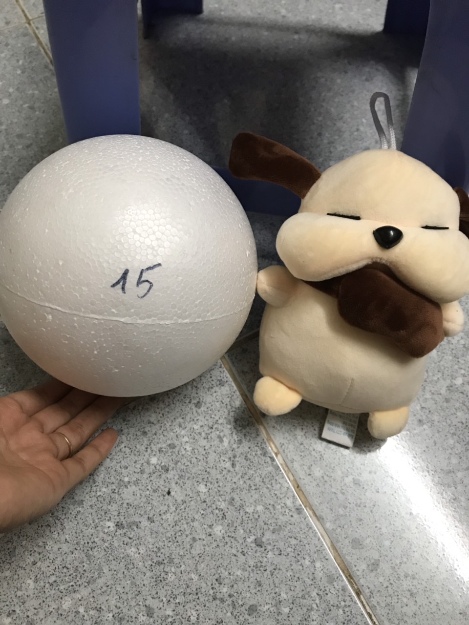 Quả cầu xốp đường kính 15cm