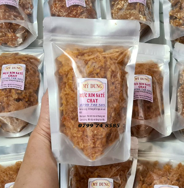 KHÔ MỰC RIM SATE CHAY 200GR NHÀ LÀM